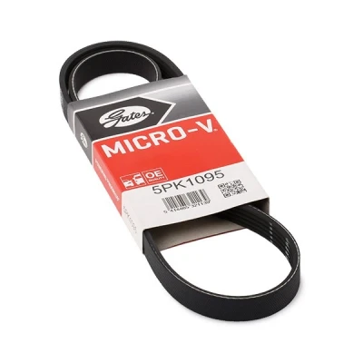 Imagen de GATES 5PK1095 Correa trapecial poli V 1095 5 Poliéster, EPDM (Ethylen Propylen Dien Caucho) RoadMax Value Line VOLVO: XC60 I, V60 S80 II