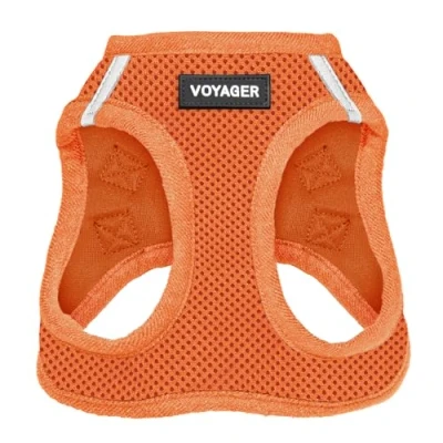 Imagen de Voyager Step In Air Arnés para Perro, Malla Todo Tipo de Clima, Reflectante, sin tirones Perros pequeños y medianos Gatos, Seguro con Cierre Velcro, Hebilla, Anillos en D Dobles,