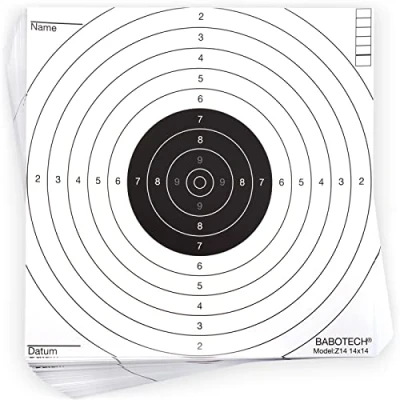 Imagen de 100 discos de tiro para pistola aire, 14 x cm, rifle airsoft, diana atrapar bolas, unidades