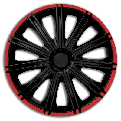 Imagen de AutoStyle PP 5116BR Tapacubos 16in negro/rojo