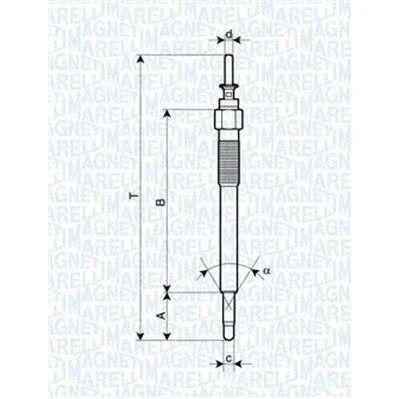Imagen de MAGNETI MARELLI 062900076304 Bujía de precalentamiento 11V 10A M10X1,25 OPEL: Astra J Hatchback, Corsa D Zafira B, VAUXHALL: Mk4 CC
