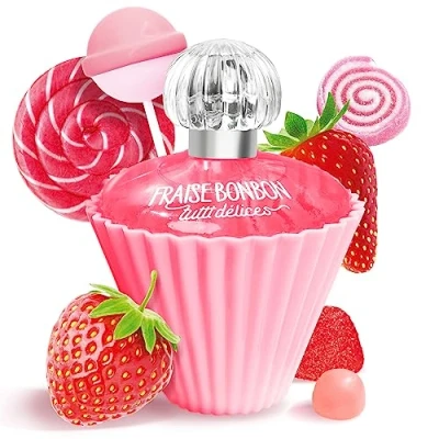 Imagen de Agua de tocador (Eau toilette) para Mujeres TUTTI DELICES FRAISE BONBON 50 ml frasco (1.7 fl.oz.) Fragancia dulce CORANIA
