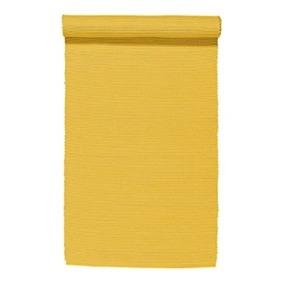 Imagen de Linum Uni Camino de Mesa 45x150 cm, 100% Algodón, Lavable en la Lavadora, Amarillo Mostaza