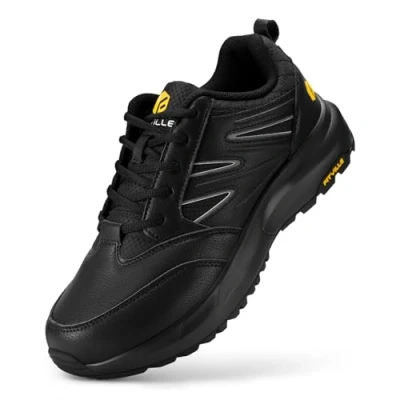 Imagen de FitVille Anchos Zapatos de Senderismo Hombre Zapato para Correr Impermeable Exterior Zapatillas Deporte Ligeras Transpirables con Soporte Arco Aliviar Dolor en Talón 44 EU X Ancho