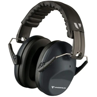 Imagen de Vanderfields Cascos Insonorizados para Adultos SNR 26dB Casco Antiruido Plegables y Ajustable Protección Auditiva el Trabajo, Bricolaje, Campos de Tiro, Jardinería, Estudiar