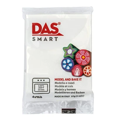 Imagen de DAS Smart, Pasta para modelar que se endurece al horno, 57g, Blanco Pearl