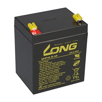 Imagen de batería de 12 V y 4,5 Ah, gel plomo, alarma emergencia, SAI solar, compatible con 4 5,0 5,4 Ah