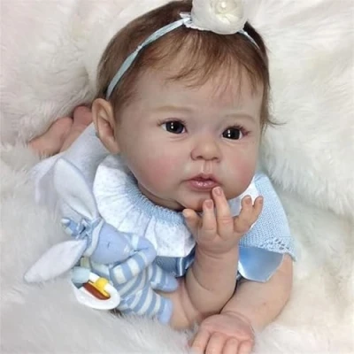 Imagen de OHIJGN Muñecos Reborn, Muñecas de Bebé Realistas 20 Pulgadas 50 Cm con Vinilo Suave Hecho a Mano, Bebés Reborn Recién Nacida Juguetes para niños