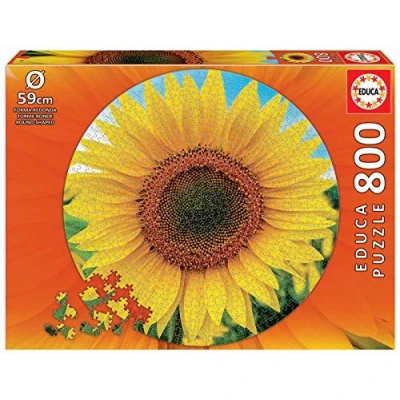 Imagen de Educa Round Girasol. Puzzle Redondo de 800 Piezas (19034)