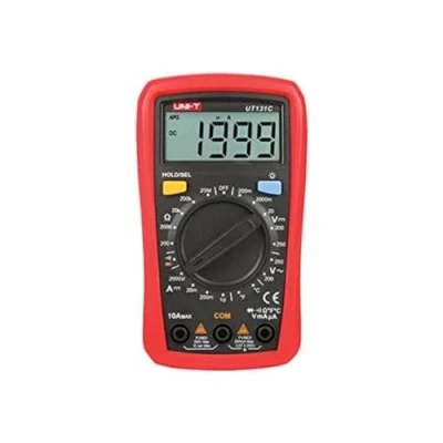 Imagen de UNI T Multímetro digital UT131B, comprobador de corriente tensión AD/DC con capacidad resistencia, prueba NCV y medición temperatura