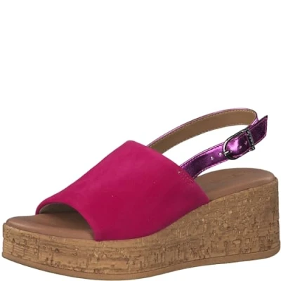 Imagen de Tamaris Mujer 1 28393 42, Sandalias con cuña, Fucsia, 41 EU