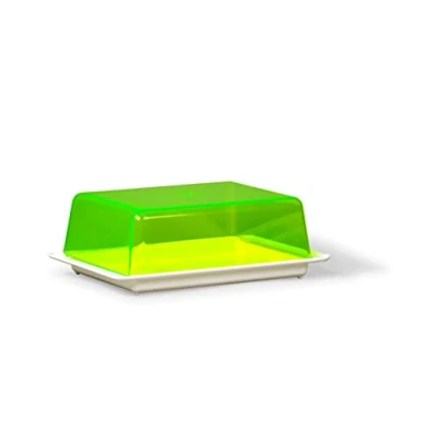 Imagen de Kimmel Mantequera, Plástico, Blanco y Verde Transparente
