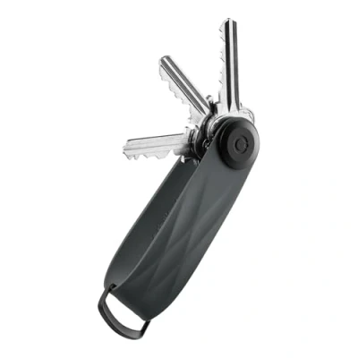 Imagen de Orbitkey Organizador de llaves activo, resistente a la intemperie, mecanismo bloqueo acero inoxidable, perfil delgado y silencioso, Grafito, talla única