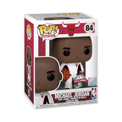 Imagen de Funko Pop! NBA: Chicago Bulls Michael Jordan (Bulls White Warmup) Figura de Vinilo Coleccionable Idea Regalo Mercancia Oficial Juguetes para Niños y Adultos Sports Fans