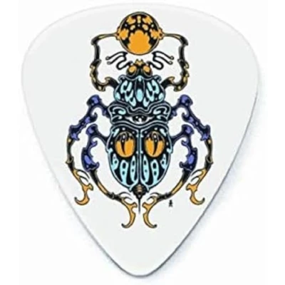 Imagen de JIM DUNLOP Púas Blackline II Alan Forbes, Saco de 36, Scarab, Blanco, 0,73mm
