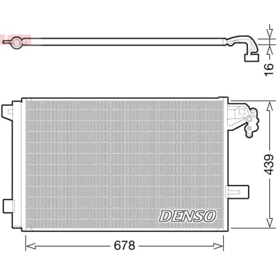 Imagen de DENSO DCN32063 Condensador con secador R 134 a VOLKSWAGEN: Multivan 5 (7HM, Transporter 5, Bus norauto, oscaro, mister auto