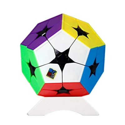 Imagen de FunnyGoo MoYu Cubing Classroom Mofang jiaoshi Meilong 2x2 12 Superficie megaminx Dodecaedro Gigaminx Cube, con un Soporte de Cubo