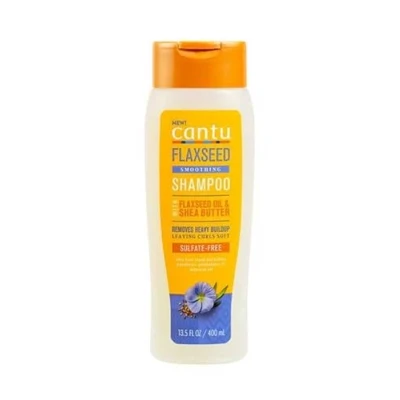 Imagen de CANTU Champú Suavizante de Linaza Elimina Acumulación Promueve Crecimiento del Cabello Reduce Rotura Minimiza Encrespamiento, Multicolor, 400 ml