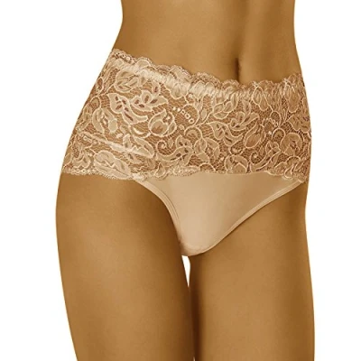 Imagen de WOLBar Braguita con Encaje para Mujeres WB414, Beige,L
