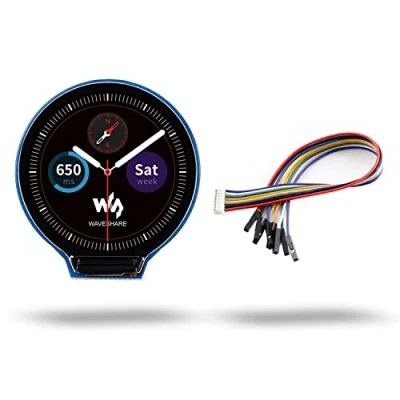 Imagen de LUCKFOX 1.28 Inch 65K Color Display LCD Screen, Waveshare Circular Screen Module, 240(H) x 240(V) Pixels, 4 Wire SPI Communication, 3.3V/5V, Compatible with Raspberry Pi/VisionFive2/Jetson Nano/STM32