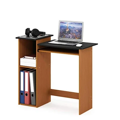 Imagen de Furinno Econ Escritorio De Computadora, Cereza Clara/Negro, Talla única
