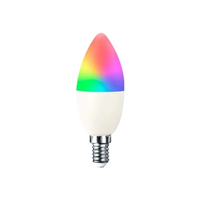 Imagen de Bombilla LED Vela Smart WiFi E14 5W Equi.35W 450lm RGBWW Regulable vía Smartphone/App 25000H 7hSevenOn Premium