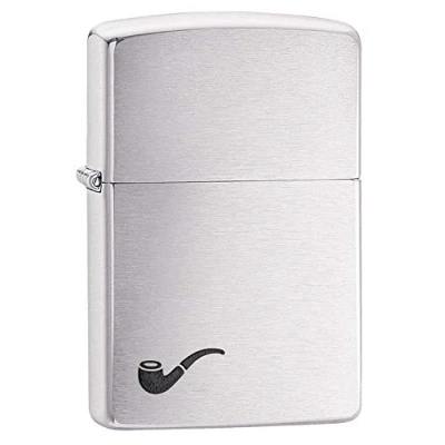 Imagen de Zippo Pipe Lighter Brushed Chrome Mechero, Color Cromo Cepillado