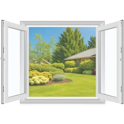 Imagen de MYCARBON 2 Set Mosquitera Ventana Mosquiteras de Ventanas 130x150cm Blanca Autoadhesiva Cortable con Cuchillo Anti Moscas