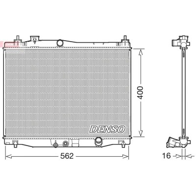 Imagen de Radiador, refrigeración del motor DENSO DRM40047