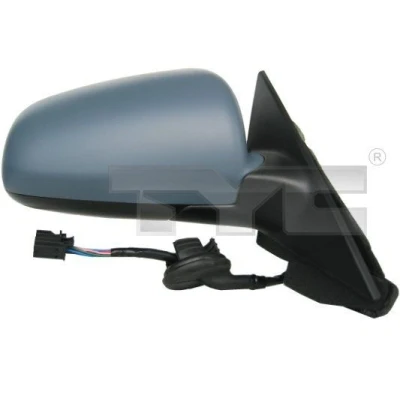 Imagen de espejo retrovisor Tyc 302 0039 derecha imprimado convexo, calefactable, para ajuste elect. AUDI: A3 Sportback