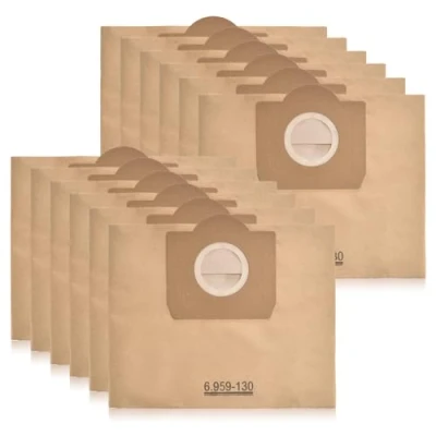 Imagen de 10 Bolsas de Aspiradora para Karcher WD3, MV2, MV3, A2054, A2201 Filtro Reemplazan las Papel Kärcher 6.959 130.0 (WD 3, WD 3 P y Premium)