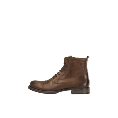 Imagen de JACK &amp; JONES Jfwrussel Leather Cognac 19, Botas Estilo Motero Hombre, Marrón (Cognac Cognac), 44 EU