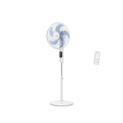 Imagen de Ventilador de pie Rowenta Turbo Silence VU5450F0, 32 W, 1.3 m, 50 m3/min, 8 Velocidades, Motor Effitech, Control Remoto, Silencioso, Blanco