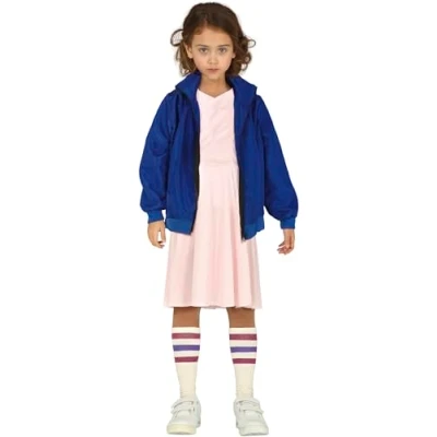Imagen de FIESTAS GUIRCA, S.L. Disfraz de Eleven Stranger Things para niña L (10/12 años)