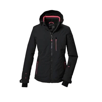 Imagen de killtec Mujer Chaqueta de esquí/chaqueta funcional con capucha cremallera y protección contra la nieve KSW 36 WMN SKI JCKT, schwarz, 42, 41970 000