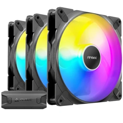 Imagen de Antec Tranquil Ventiladores ARGB PWM 140 ARGB, mm x 25 mm, 1500 rpm, 89,72 CFM, 1,82 mmH₂O, conector de 4 pines y LED 3 pines, ventilador 120 serie