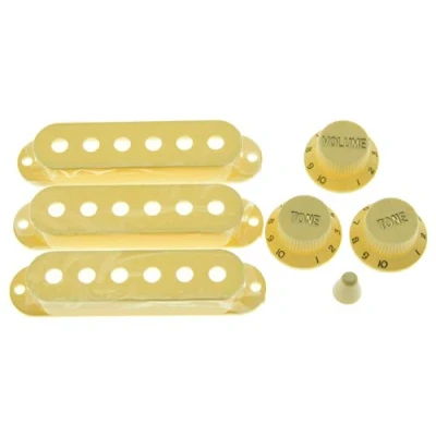 Imagen de Dopro ST Strat Tapas para pastilla y 8 interruptores, color crema