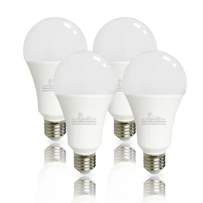 Imagen de LED ATOMANT Pack 4x Bombilla E27 A70 20W, Color Blanco Neutro (4500K), 2000 Lumenes, No Regulable, Equivalencia 200 Watios