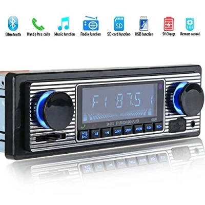 Imagen de Reproductor de MP3 Bluetooth Radio Vintage para Coche Audio Estereo USB AUX Classic el