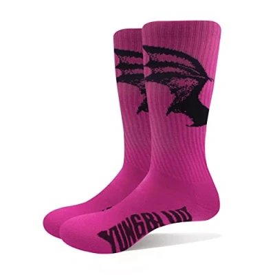 Imagen de Yungblud Calcetines Life On Mars Tour para Adultos Unisex (40,5 EU, 45,5 EU) (Rosa)