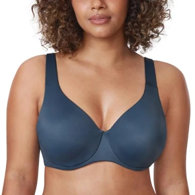 Imagen de DELIMIRA AISILIN Mujer Sujetador Talla Grande Reductor Sin Costuras Relleno Sargazos 110C