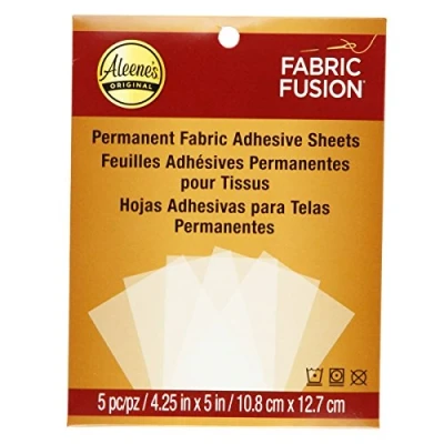 Imagen de Aleene&#039;s Fabric Fusion Hojas adhesivas para insignias, parches, apliques, etc. (5 unidades)