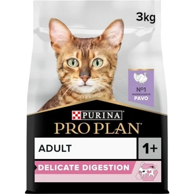 Imagen de Purina Pro Plan pienso para gato Delicate con Optidigest Pavo 3 kg