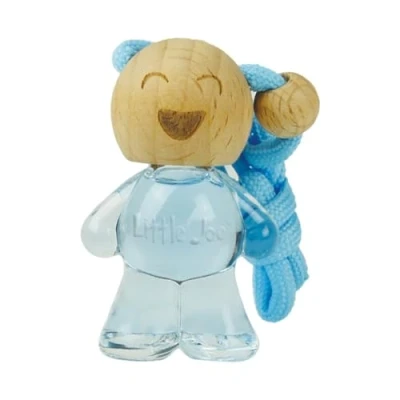 Imagen de Little Joe ambientador de botella cristal, aire para coche +/ 45 días fragancia fresca en el coche, caravana, hogar, armario, cocina, etc. (azul claro)