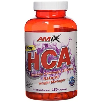 Imagen de AMIX Suplemento Alimenticio HCA en 150 Cápsulas Ayuda a Reducir la Grasa Contiene Antioxidantes y Cambogia Favorece el Aumento de Energía Deportivo