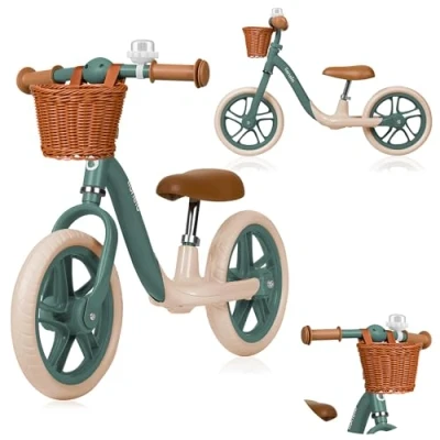 Imagen de LIONELO ALEX PLUS Bicicleta sin Pedales para Niños hasta 30 kg, a partir de 3 años, Ruedas Espuma EVA 30,5 cm, Reposapiés Cesta y Ajuste del Asiento Manillar, Manija Antideslizante, Ligera 3,4 kg