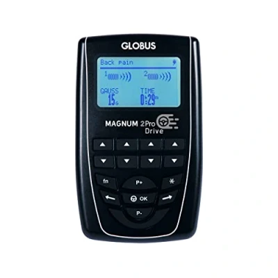 Imagen de GLOBUS Magnum 2 Pro Drive, Magnetoterapia a Domicilio con Batería Recargable, 41 Programas para el Tratamiento de las Enfermedades Osteoarticulares más Comunes, Reduce la Inflamación y Dolor