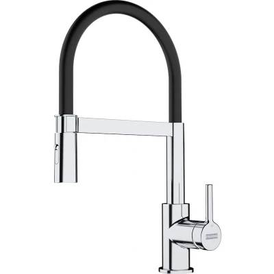 Imagen de FRANKE 115.0626.085 Grifo de la cocina Lina semi pro Color : Cromo/Negro