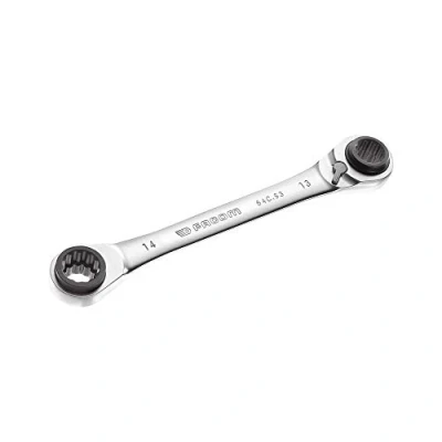 Imagen de Facom 64C.S3 Llave poliginal de trinquete recta, multiapertura métrica, 12 x 14 mm, 13 15 mm