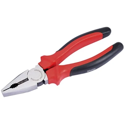 Imagen de Draper Redline® 68279 Alicates combinados de 200 mm, herramientas manuales agarre suave, herramienta templada acero al carbono, mandíbulas endurecidas y bordes corte